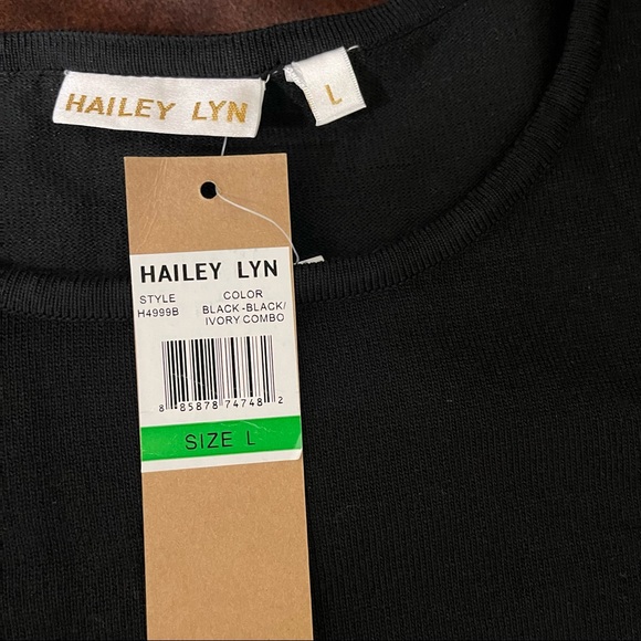 Hailey Lyn Black Dress Size Large With Tag - Picture 15 of 15
